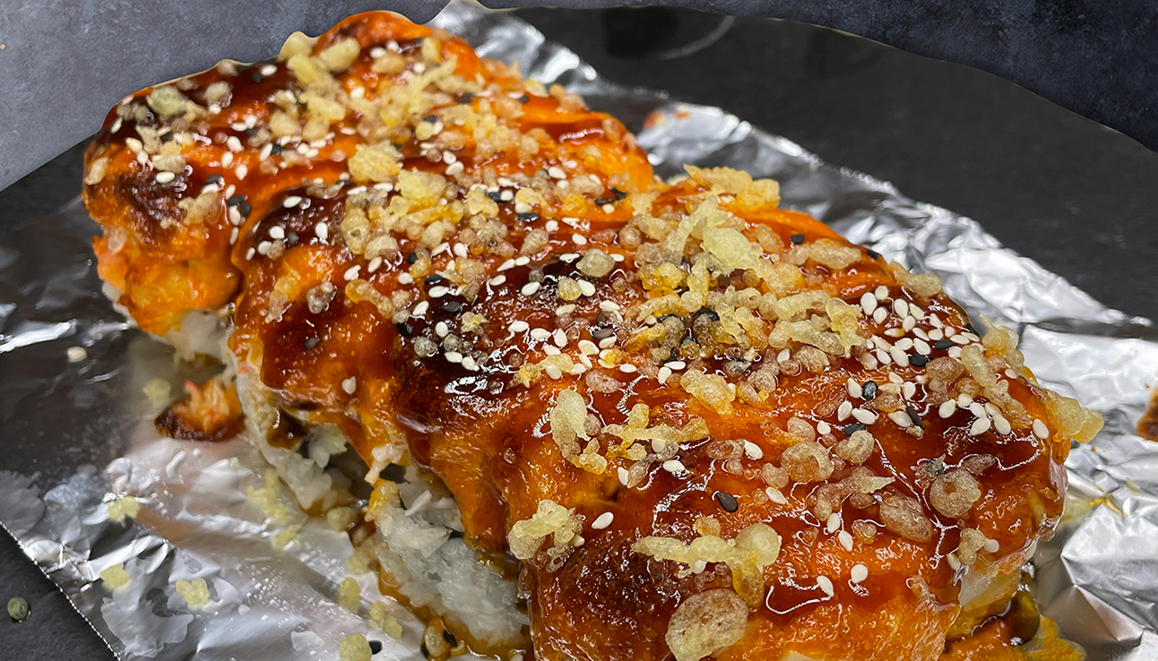 Order 61. Volcano Baked Roll  food online from Ky Sushi store, Irvine on bringmethat.com