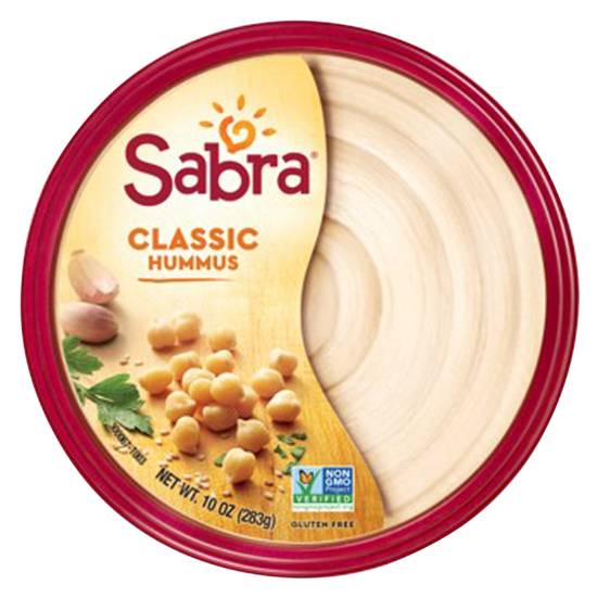 Order Sabra Classic Hummus 10oz food online from Everyday Needs by Gopuff store, Redding on bringmethat.com
