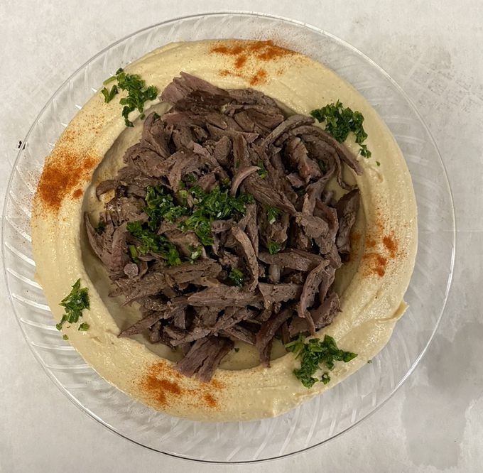 Order Hummus with Shawarma food online from Pita Land store, Hickory Hills on bringmethat.com