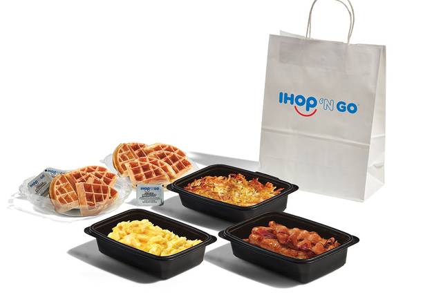 Order Breakfast Family Feast with Waffles food online from Ihop store, Houston on bringmethat.com