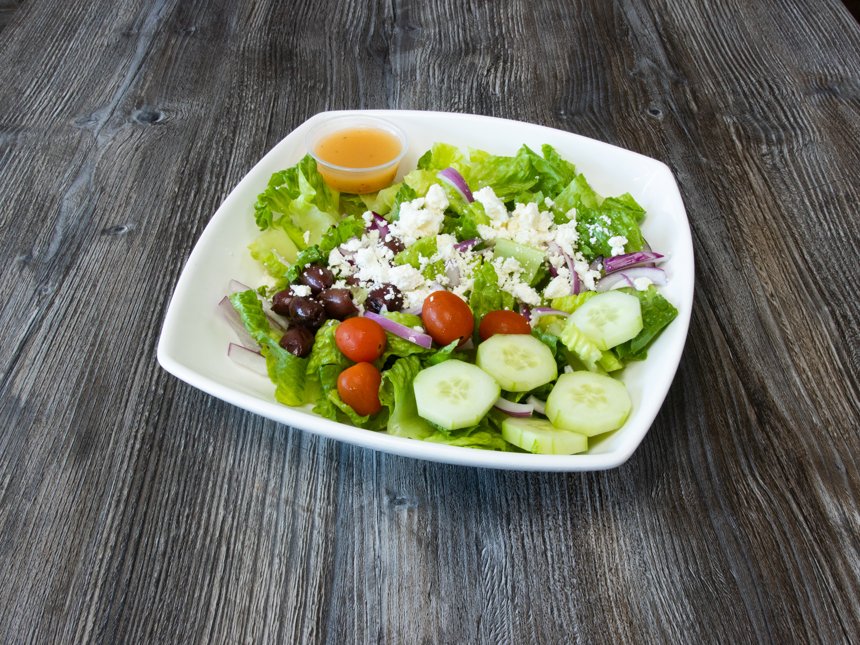Order Greek Salad food online from Got2go Pizza store, San Jose on bringmethat.com