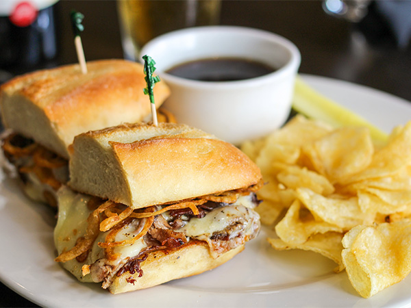 Order French Dip Sandwich food online from Cork Wine & Grille store, Grand Rapids on bringmethat.com