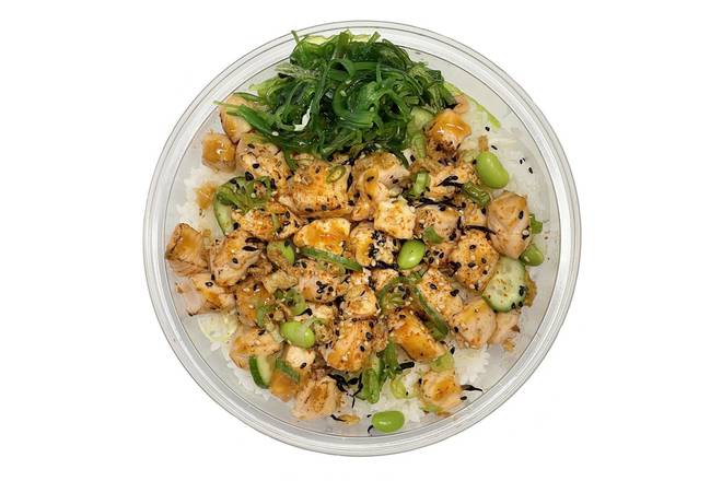 Order Flame-Cooked Miso Sesame Salmon Bowl food online from Pokeworks store, Somerville on bringmethat.com