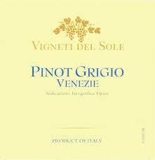 Order Vigneti Del Sole Pinot Grigio food online from Barney's store, Locust Valley on bringmethat.com