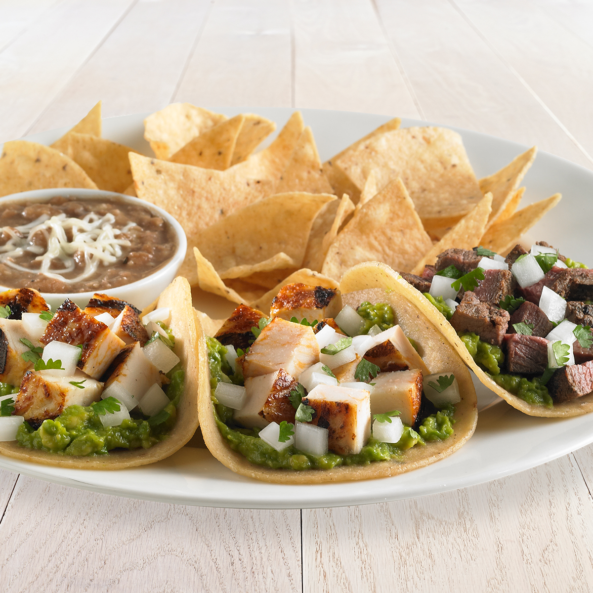 Order Classic Two Taco Plate with All Natural Steak food online from Rubio'S Coastal Grill store, Palm Desert on bringmethat.com