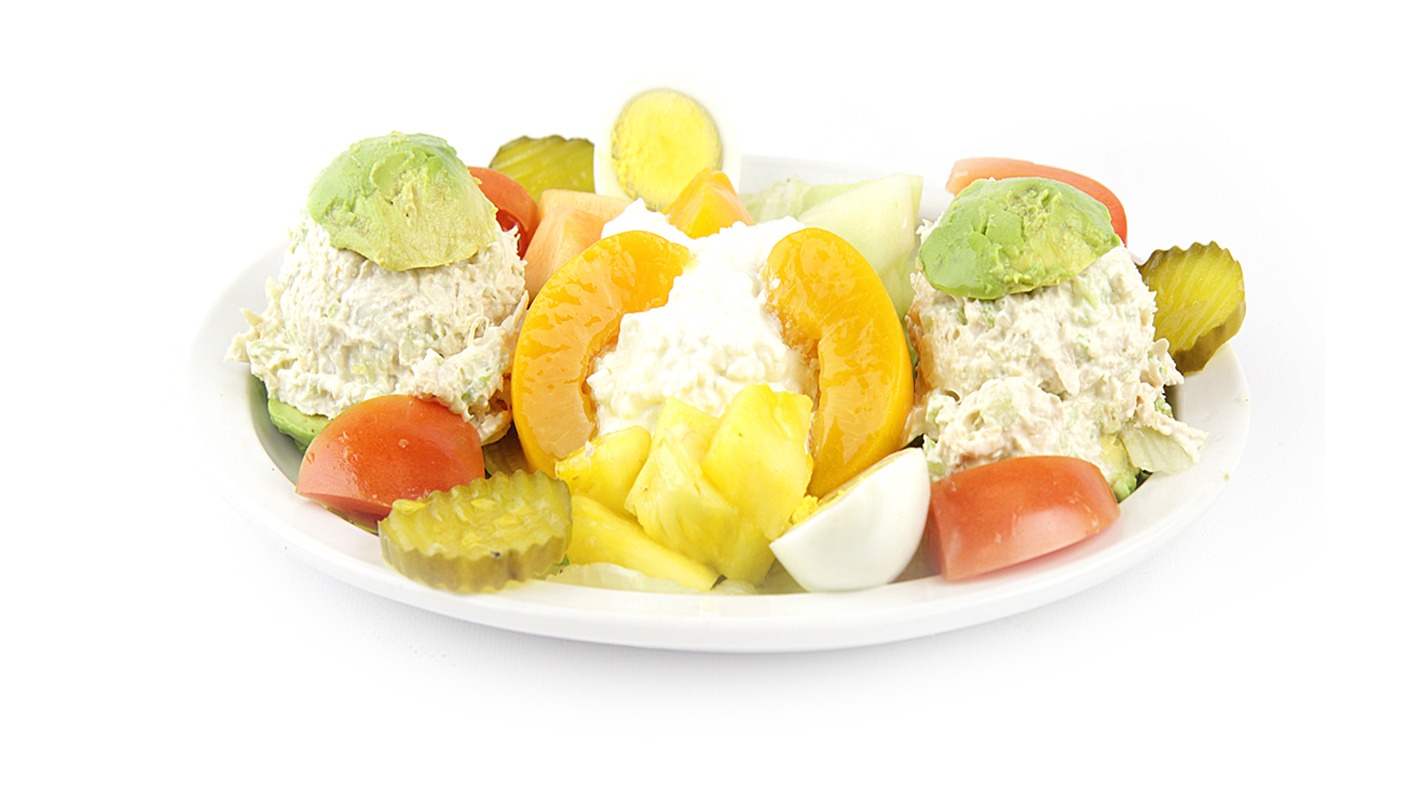 Order Stuffed Avocado Salad food online from Matty's Grill & Pancake House store, Shorewood on bringmethat.com