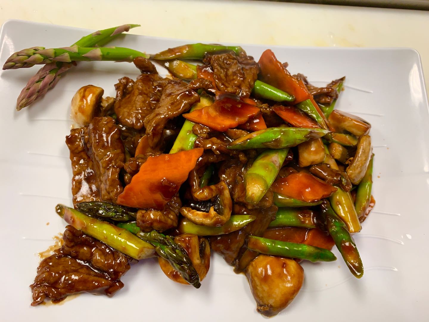 Order 17. Beef with Asparagus food online from Little Chopsticks store, Mission Viejo on bringmethat.com