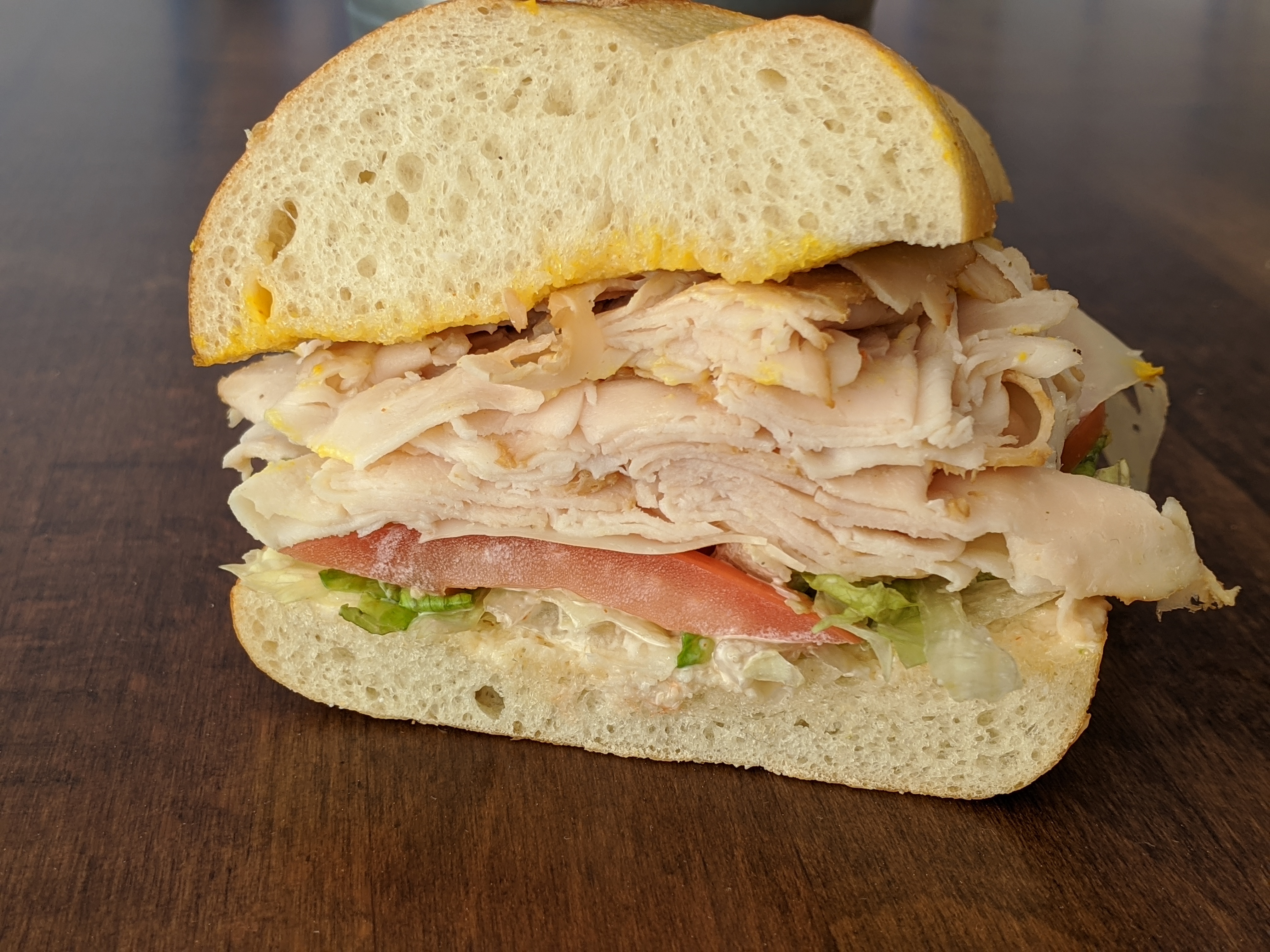 Order #1. Oven Roasted Turkey Sandwich food online from Crust store, San Jose on bringmethat.com