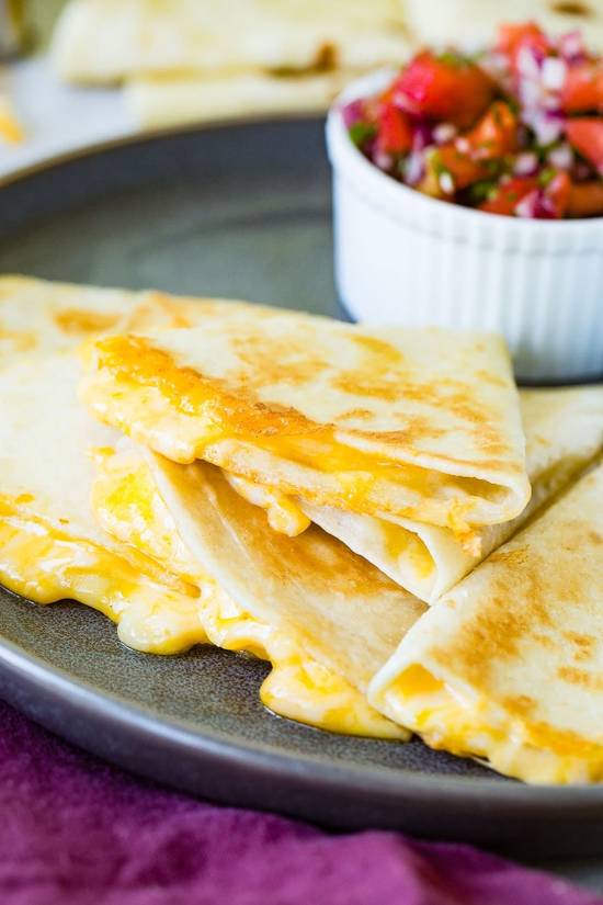 Order Cheese Quesadilla food online from Pita Grill &Amp; Creperie store, Summit on bringmethat.com