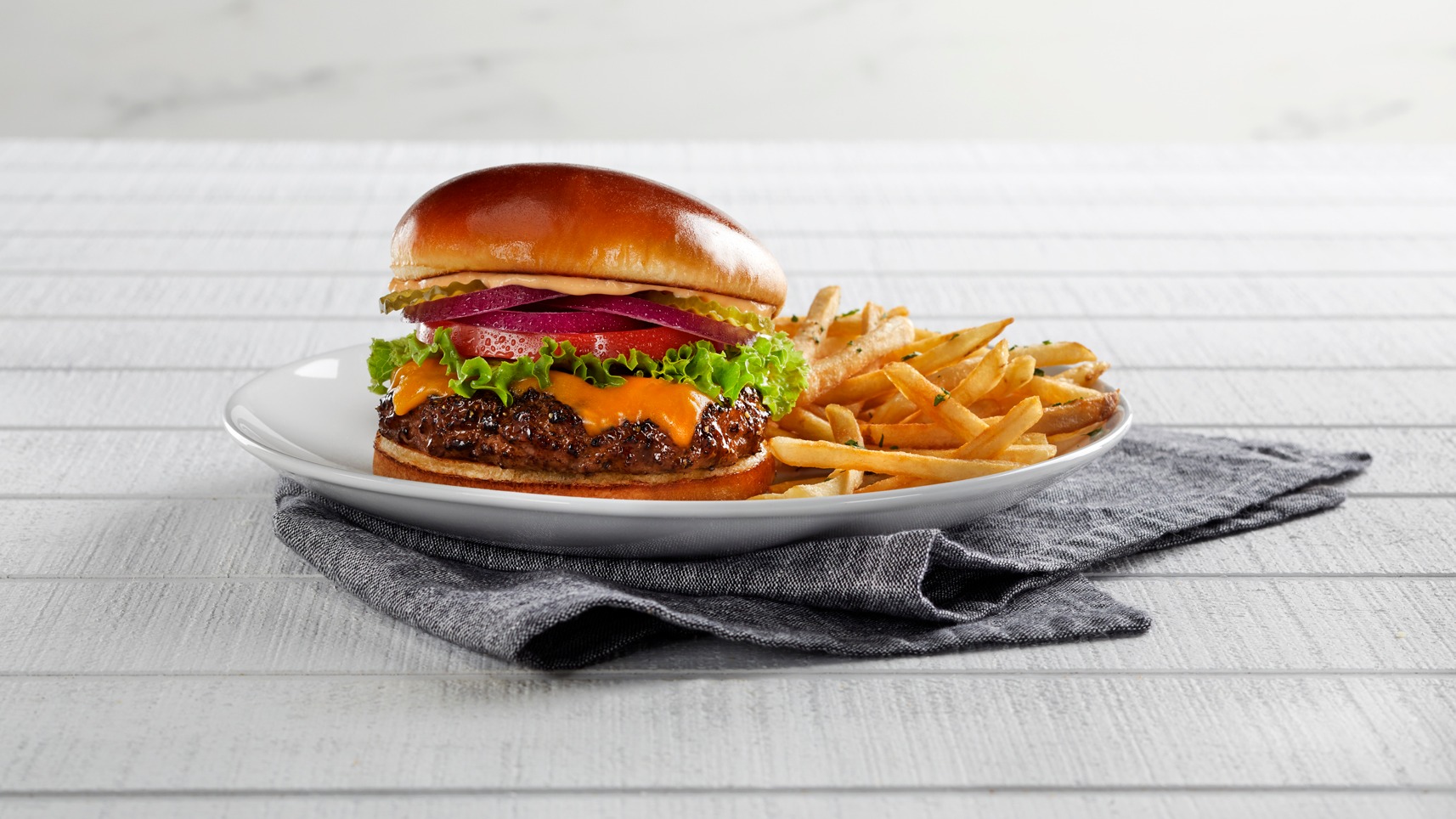 Order Cheese Burger food online from Mimis Cafe store, Folsom on bringmethat.com