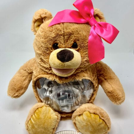 Order Baby Girl Chocolate Stuffed Bear food online from Twisted Gourmet Chocolates store, Passaic on bringmethat.com