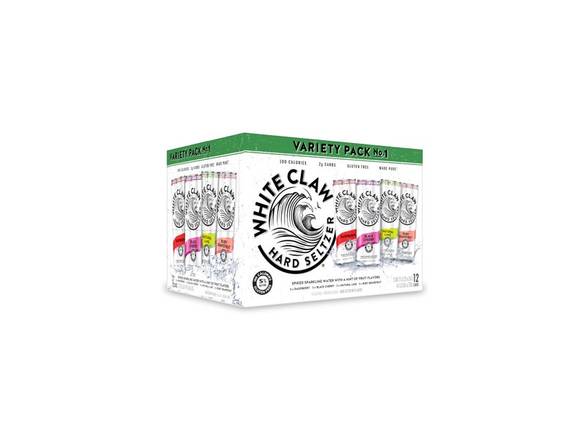 Order White Claw Hard Seltzer Variety Pack No. 1 - 12x 12oz Cans food online from Cardinal Wine & Spirits store, Gurnee on bringmethat.com