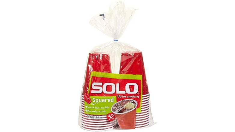 Order Solo Squared Party Cups 30 Count food online from Trumbull Mobil store, Trumbull on bringmethat.com