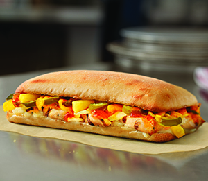 Order Sweet and Spicy Chicken Habanero Sandwich food online from Domino's Pizza store, Fairfield on bringmethat.com