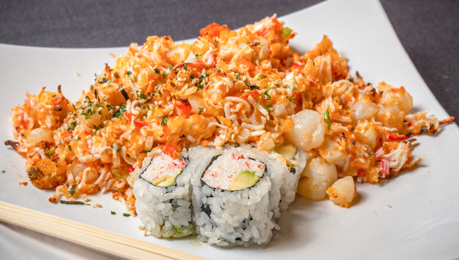 Order Touchdown Roll food online from Kaze Sushi & Hibachi store, Mesquite on bringmethat.com