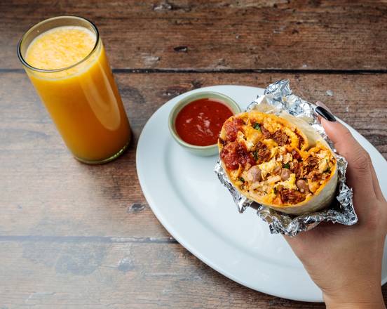 Order Breakfast Burrito food online from Que Ricos Management store, Los Angeles on bringmethat.com