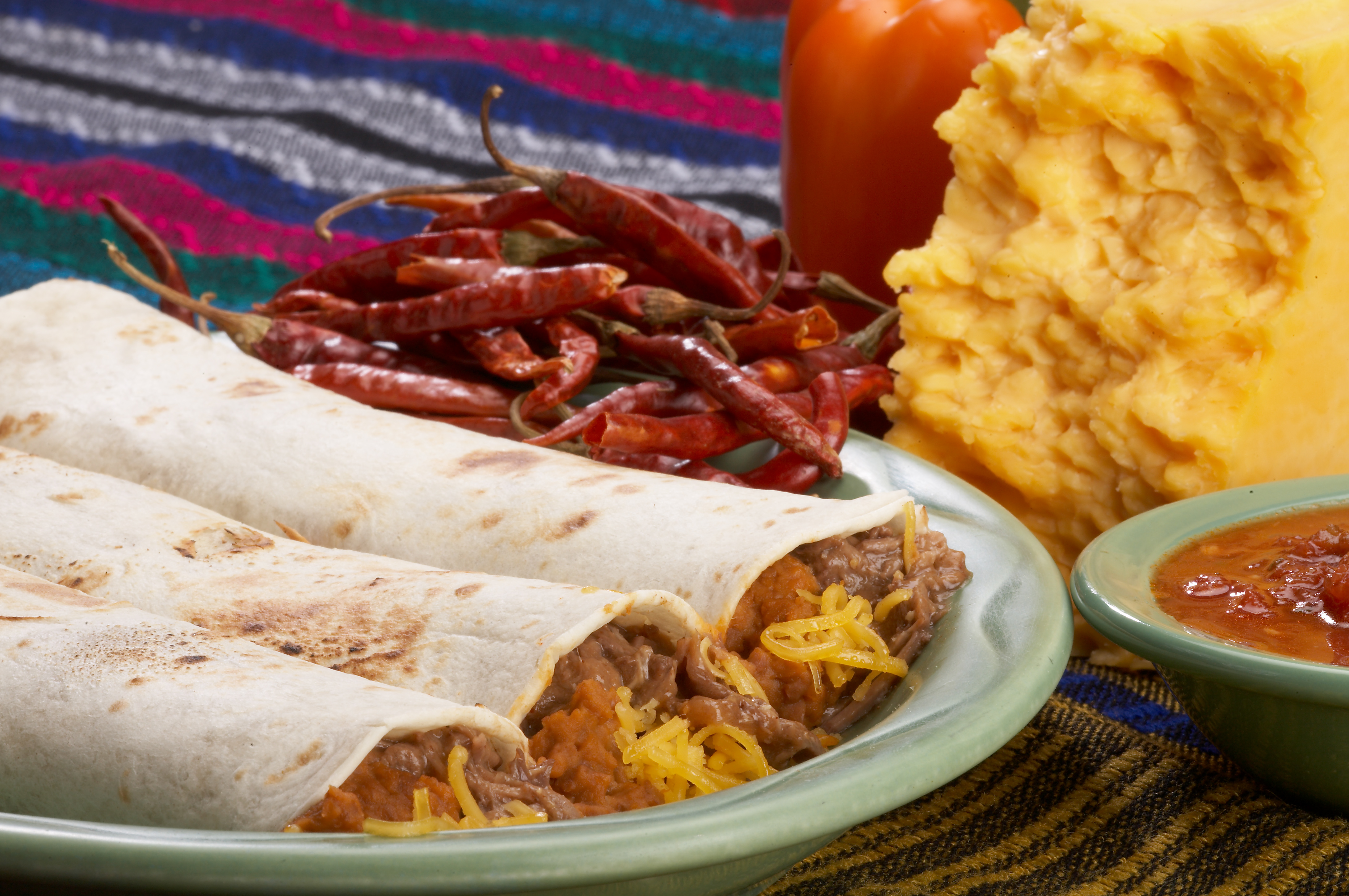 Order Order of 3 Burritos food online from Rudy's Tacos store, Davenport on bringmethat.com