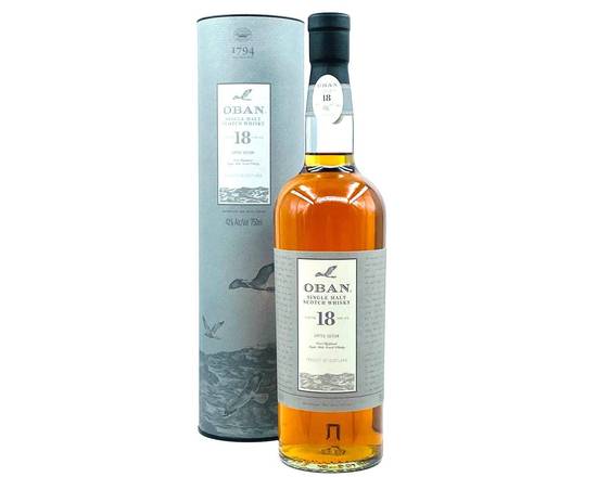 Order Oban, 18 Years Old Single Malt Scotch Whisky Limited Edition · 750 mL food online from House Of Wine store, New Rochelle on bringmethat.com
