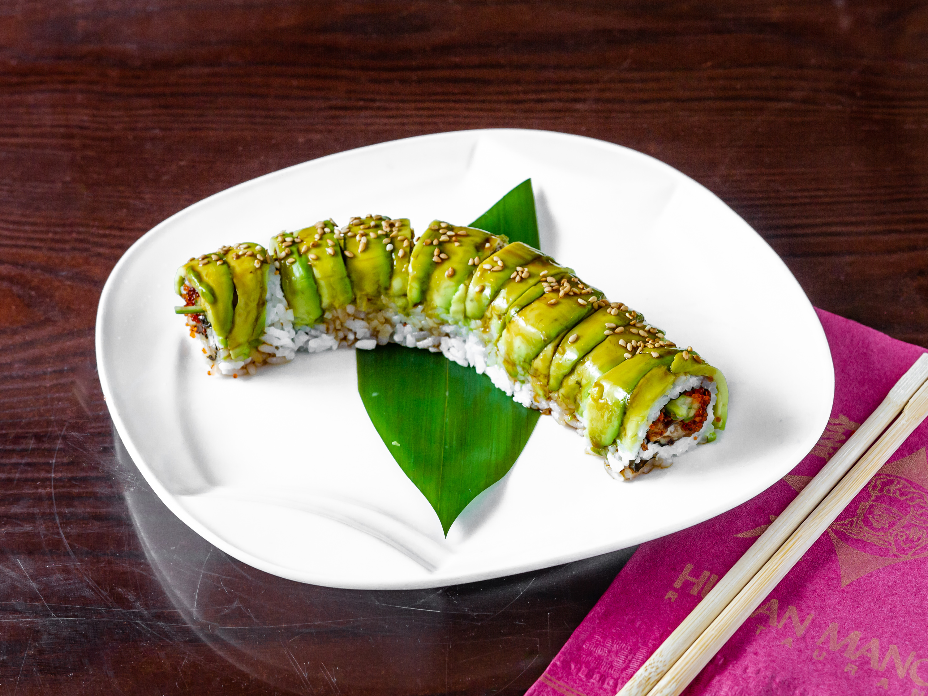 Order Green Dragon Roll food online from Hunan Manor store, Columbia on bringmethat.com