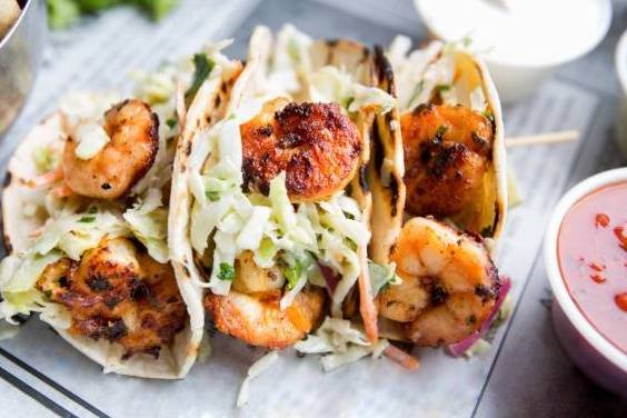 Order Shrimp Enchiladas food online from Yo! Salsa store, Lake Elsinore on bringmethat.com