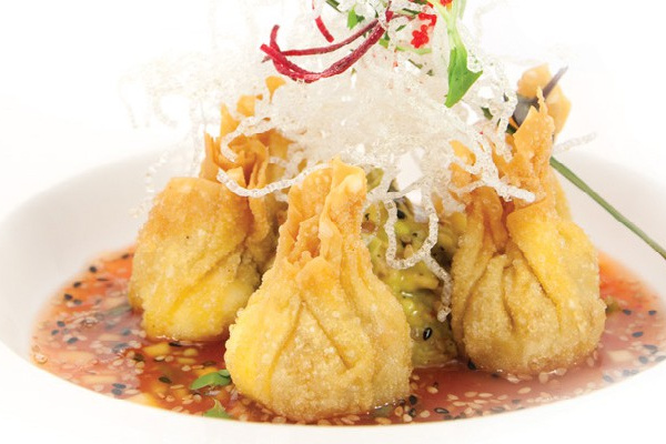 Order A20. Crunchy Spicy Dumpling Appetizer food online from Wasabi store, Williamstown on bringmethat.com