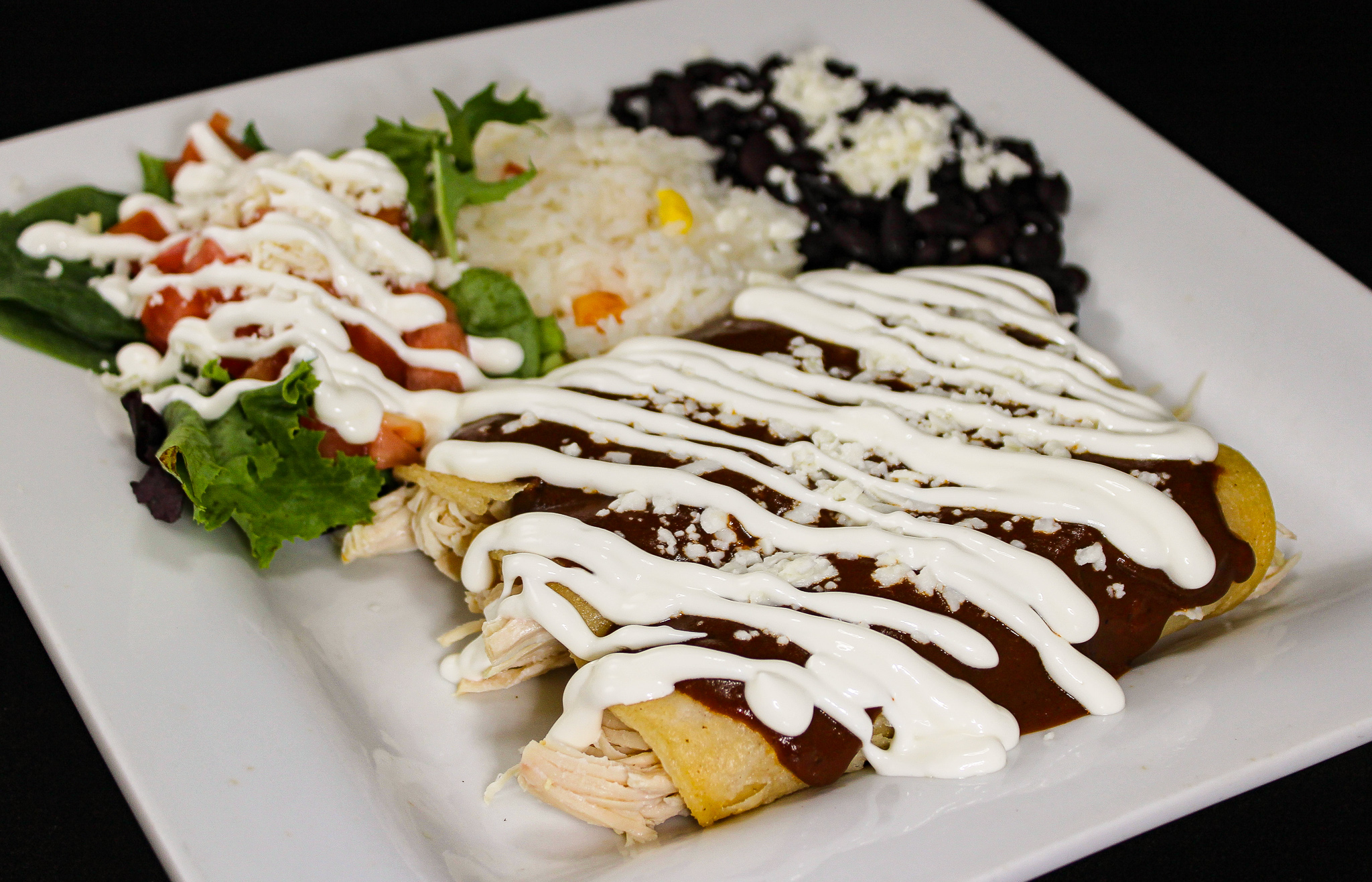 Order Holy Mole Enchiladas food online from Cantina Louie store, Asheville on bringmethat.com
