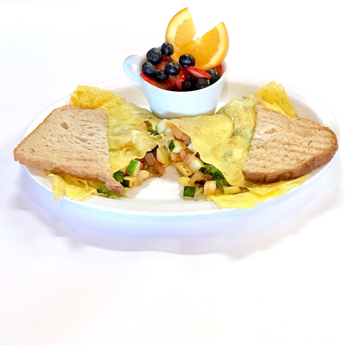 Order A Garden Omelette  food online from Crave Cafe store, Pasadena on bringmethat.com