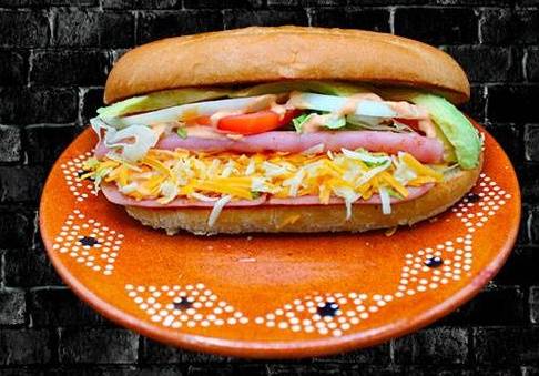 Order Ham Tortas food online from RIVAS MEXICAN GRILL store, Fort Mohave on bringmethat.com