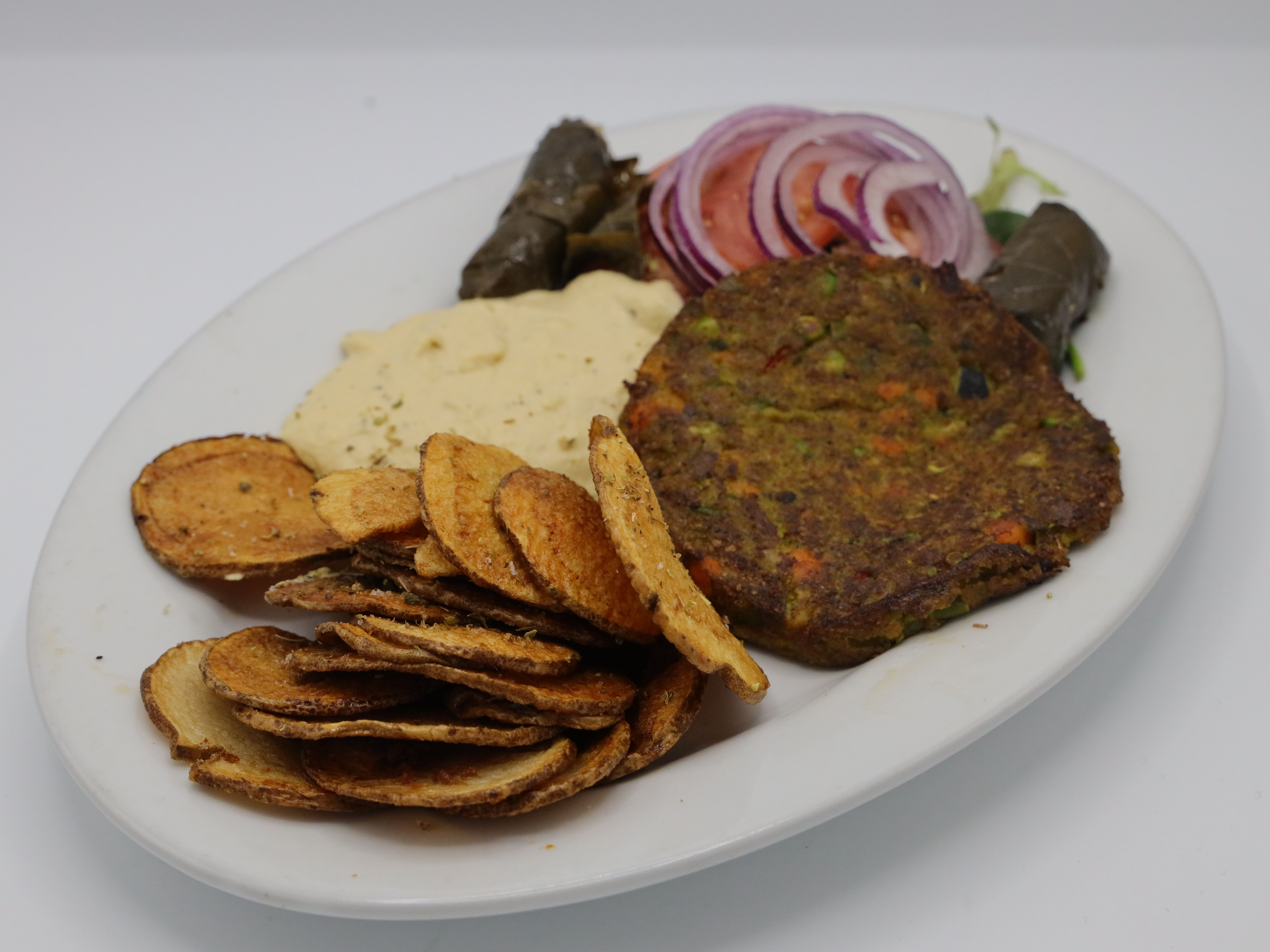 Order Lunch Special Vegan Platter food online from Montclair House Grill store, Montclair on bringmethat.com