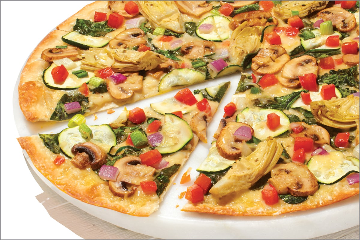 Order Dairy-Free Cheese Gourmet Vegetarian - Baking Required food online from Papa Murphy's | Take 'N' Bake Pizza store, Anchorage on bringmethat.com