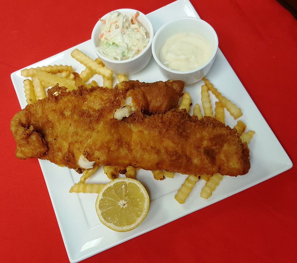 Order Fish and Chips food online from Over Under Bar And Eatery store, Cincinnati on bringmethat.com