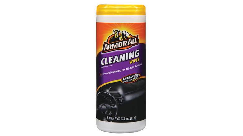Order Armor All 8112302 Vinyl, Leather & Rubber Cleaner, Assorted - 25 Wipes food online from Shell Rock Spring store, Bel Air on bringmethat.com