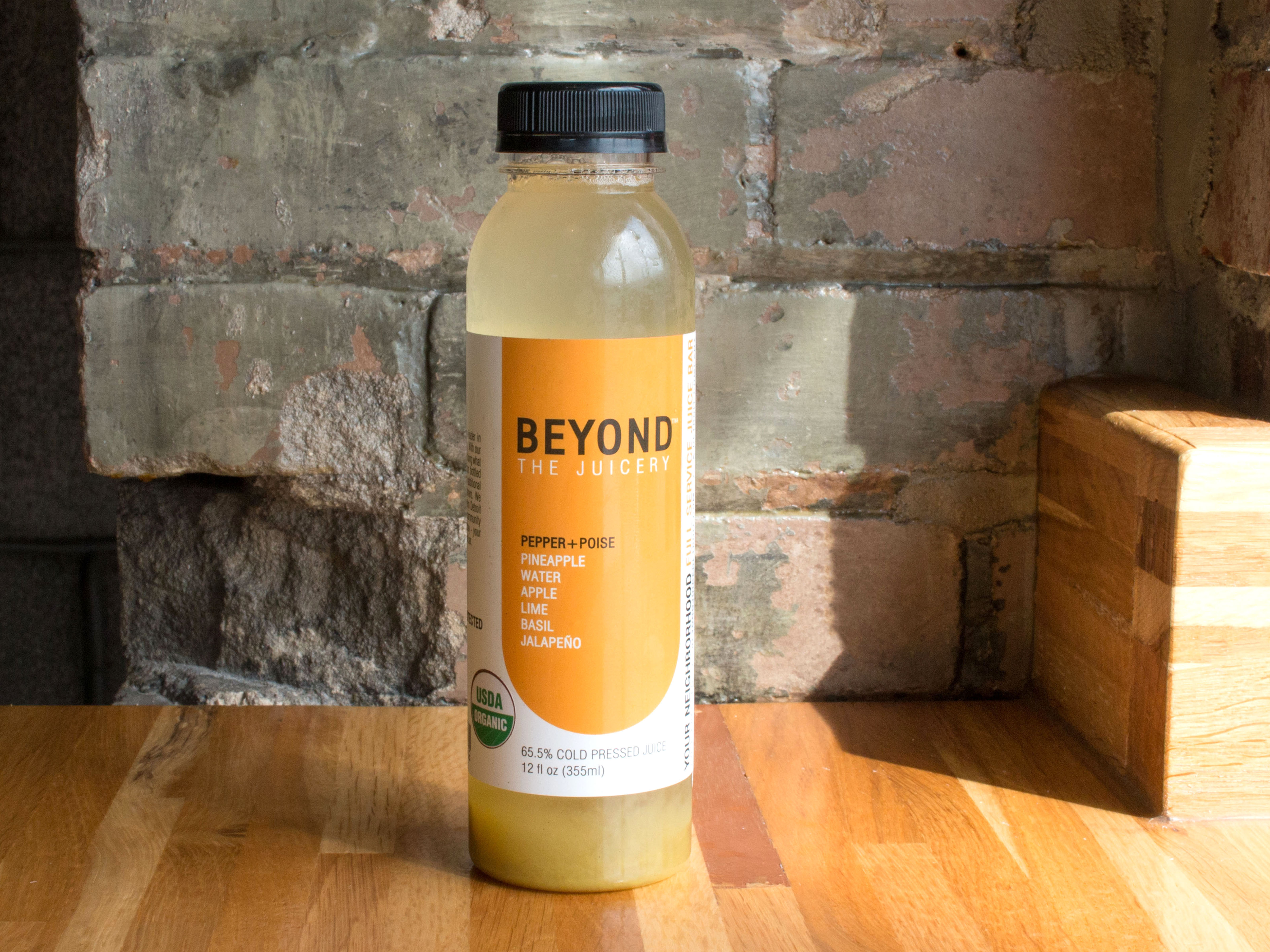 Order Pepper Plus Poise Juice food online from Beyond Juicery And Eatery store, Detroit on bringmethat.com