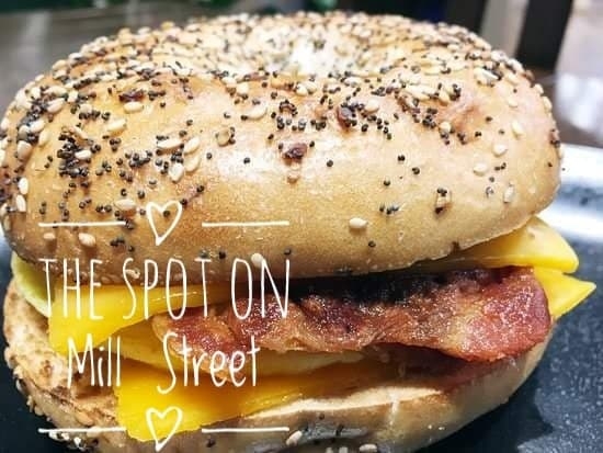 Order Bagel Sandwich food online from The Spot On Mill Street store, Occoquan Historic District on bringmethat.com
