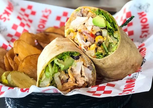 Order Santa Fe Wrap food online from Monk's Bar & Grill store, Middleton on bringmethat.com