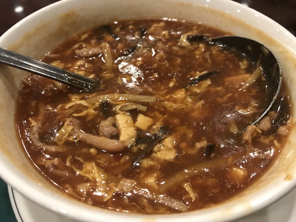 Order Hot and Sour Soup/酸辣湯 food online from Sam Woo Bbq store, San Gabriel on bringmethat.com