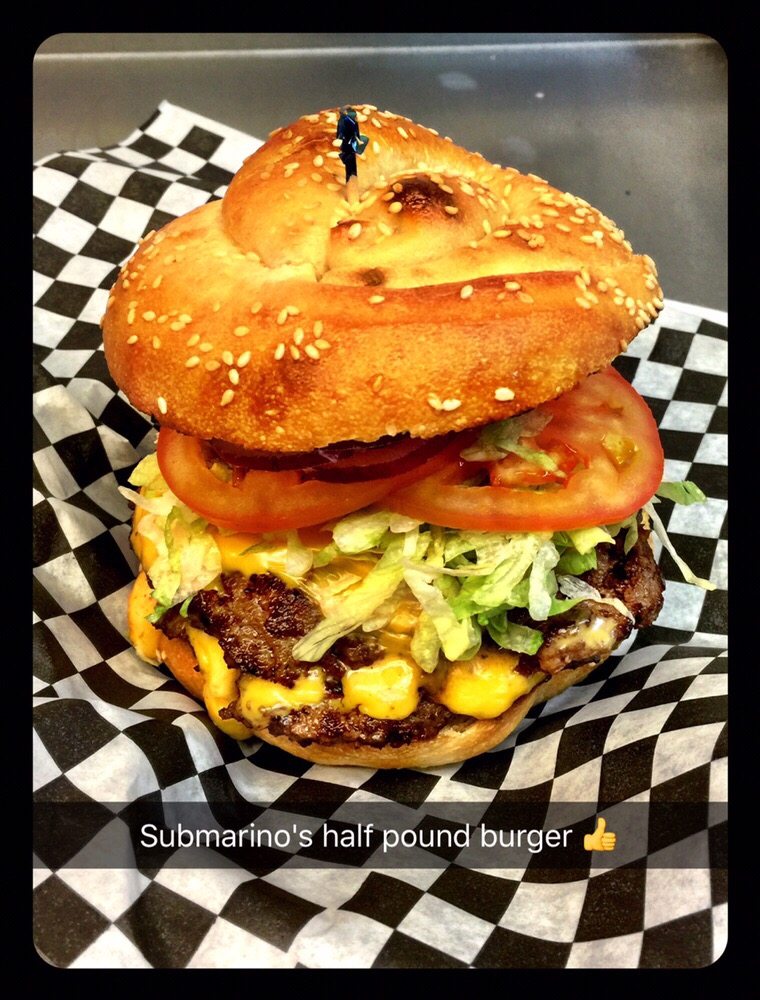 Order Burger food online from Submarinos store, Glendale on bringmethat.com