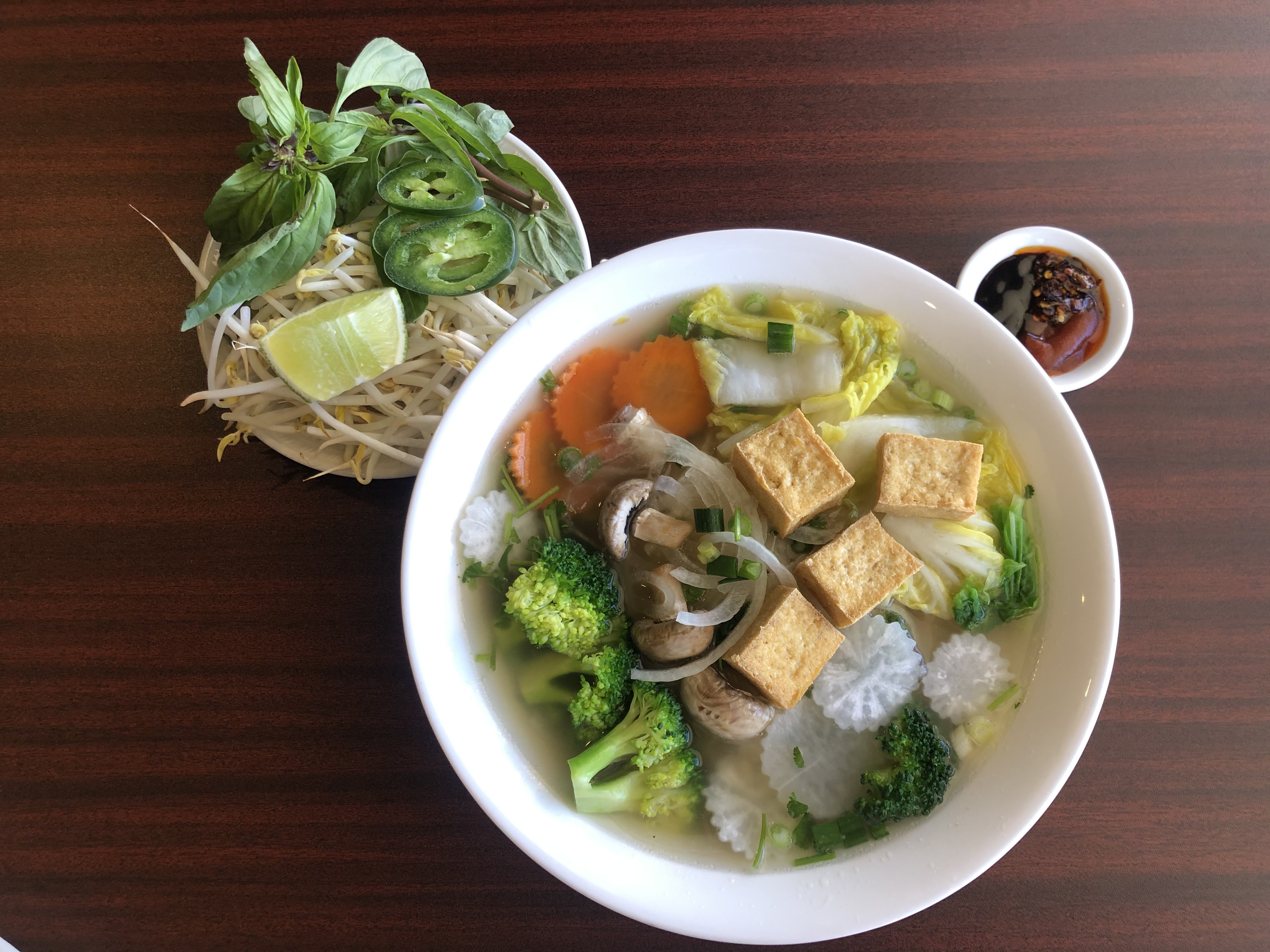 Order 10. Veggie Pho food online from Cup Bowl store, Corona on bringmethat.com