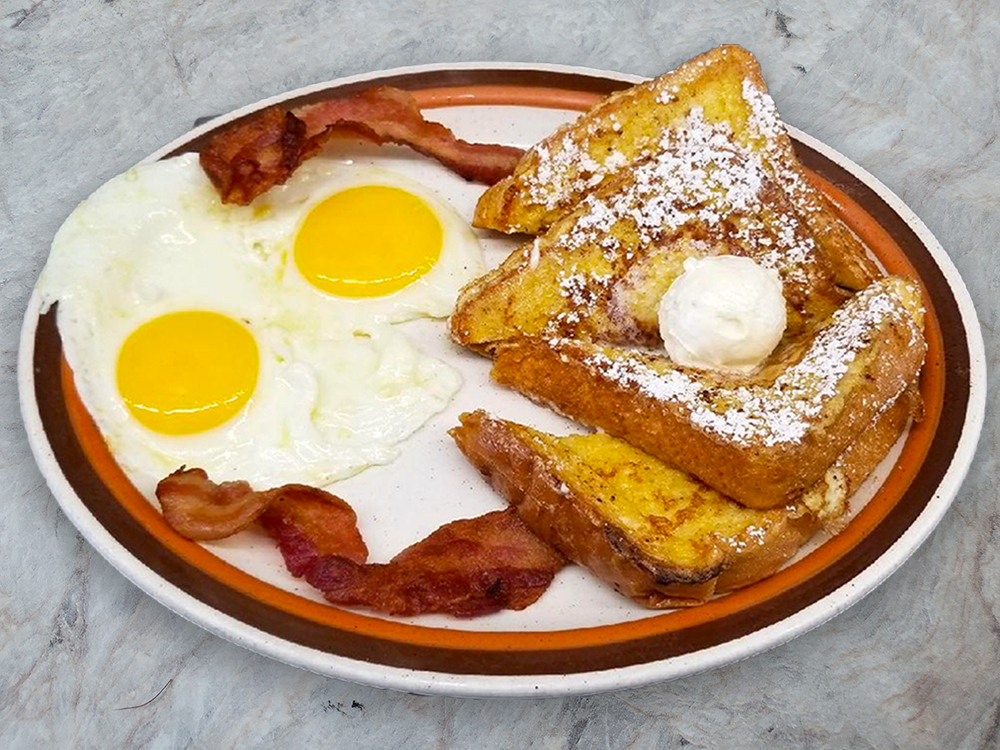 Order French Toast Breakfast Special food online from Louis Place Burgers store, Long Beach on bringmethat.com