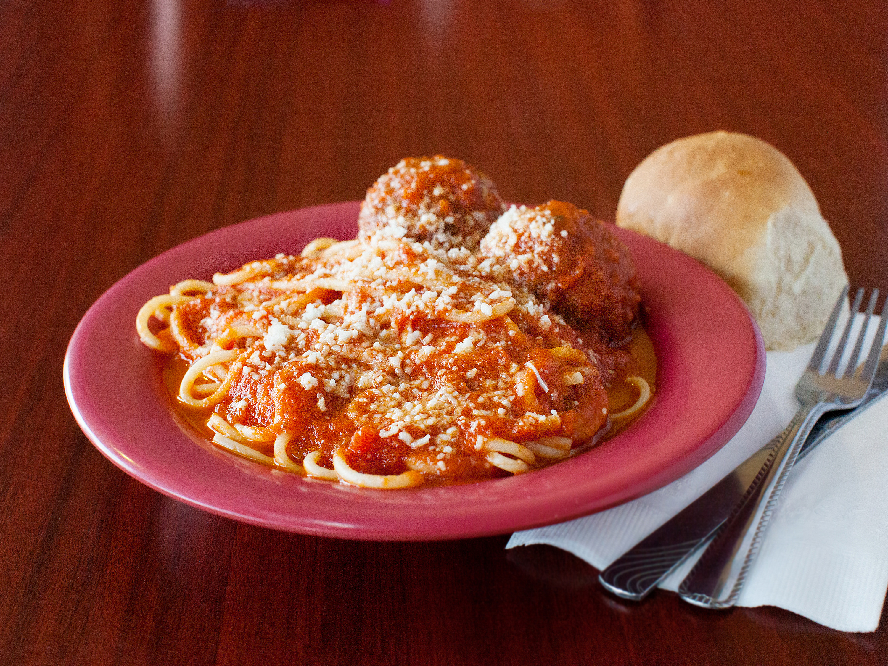 Order Spaghetti and Meatballs food online from Cuginis store, Santa Maria on bringmethat.com