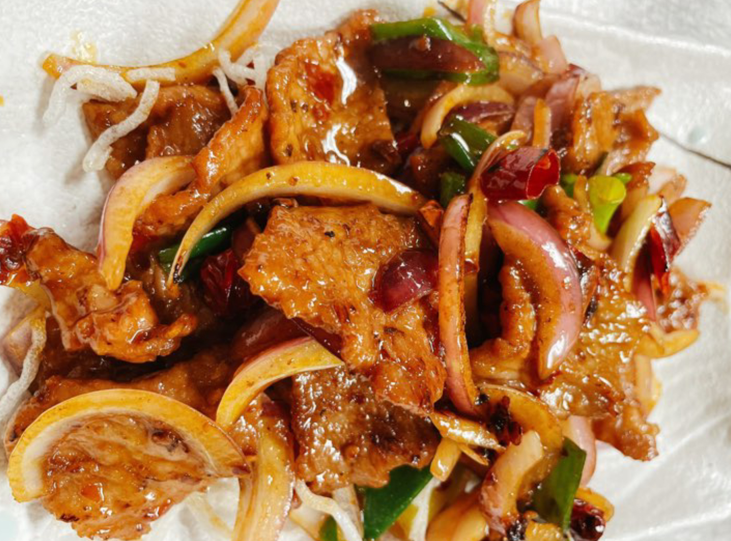 Order Mongolian Beef 蒙古牛肉 food online from The Mandarin store, Menlo Park on bringmethat.com