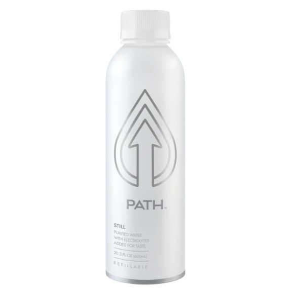 Order Pathwater Ultra-purified - Aluminum Bottle food online from Burger Patch store, Davis on bringmethat.com