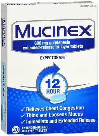 Order Mucinex Expectorant Extended-Release Bi-Layer Tablets food online from Scripx Pharmacy store, Plano on bringmethat.com
