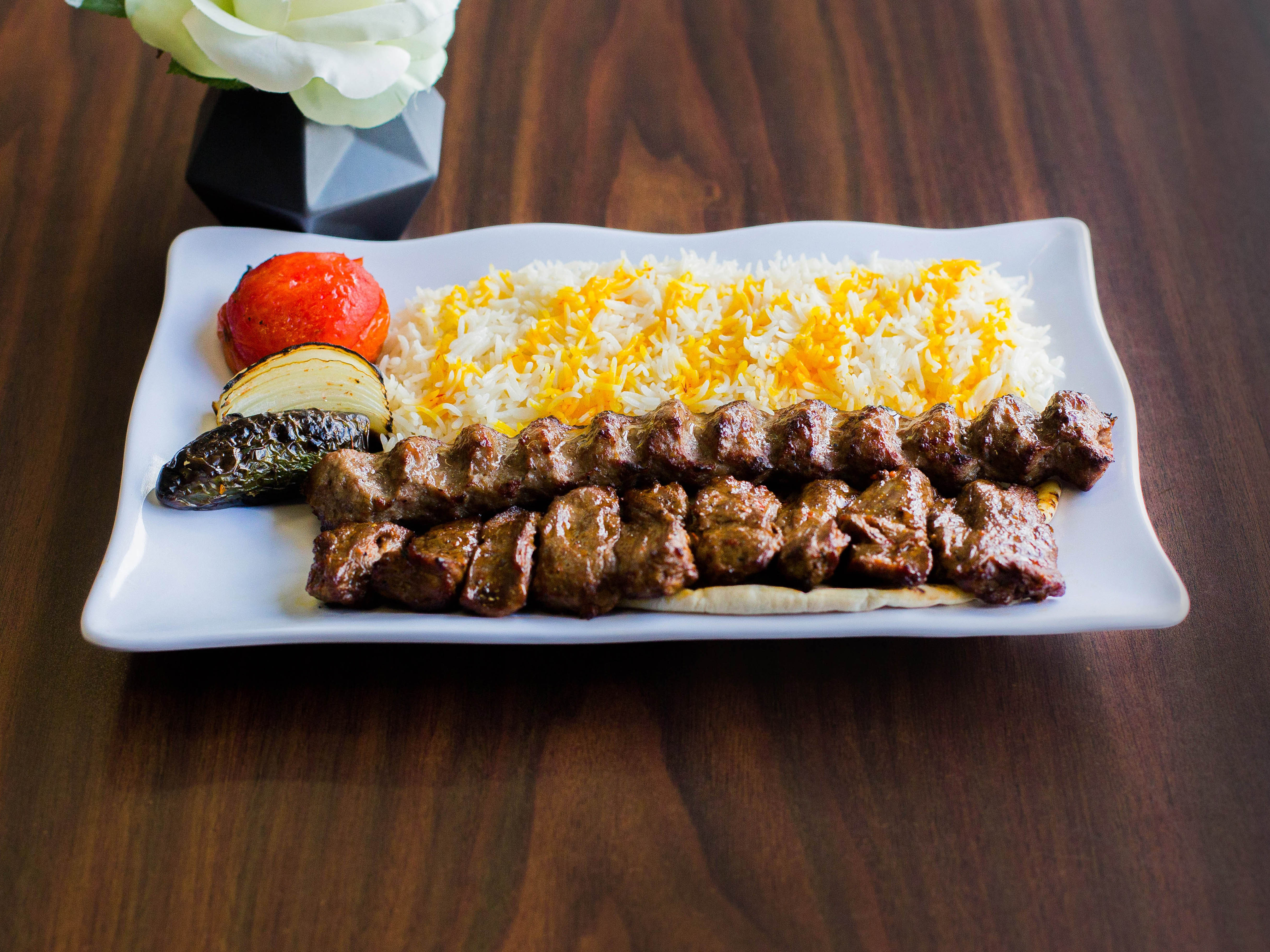 Order Beef Soltani Combo food online from Aiden Grill store, La Crescenta on bringmethat.com