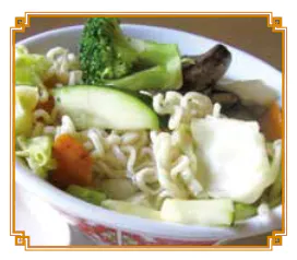 Order 35. Vegetable Noodle Soup food online from Sam's China Bistro store, El Paso on bringmethat.com