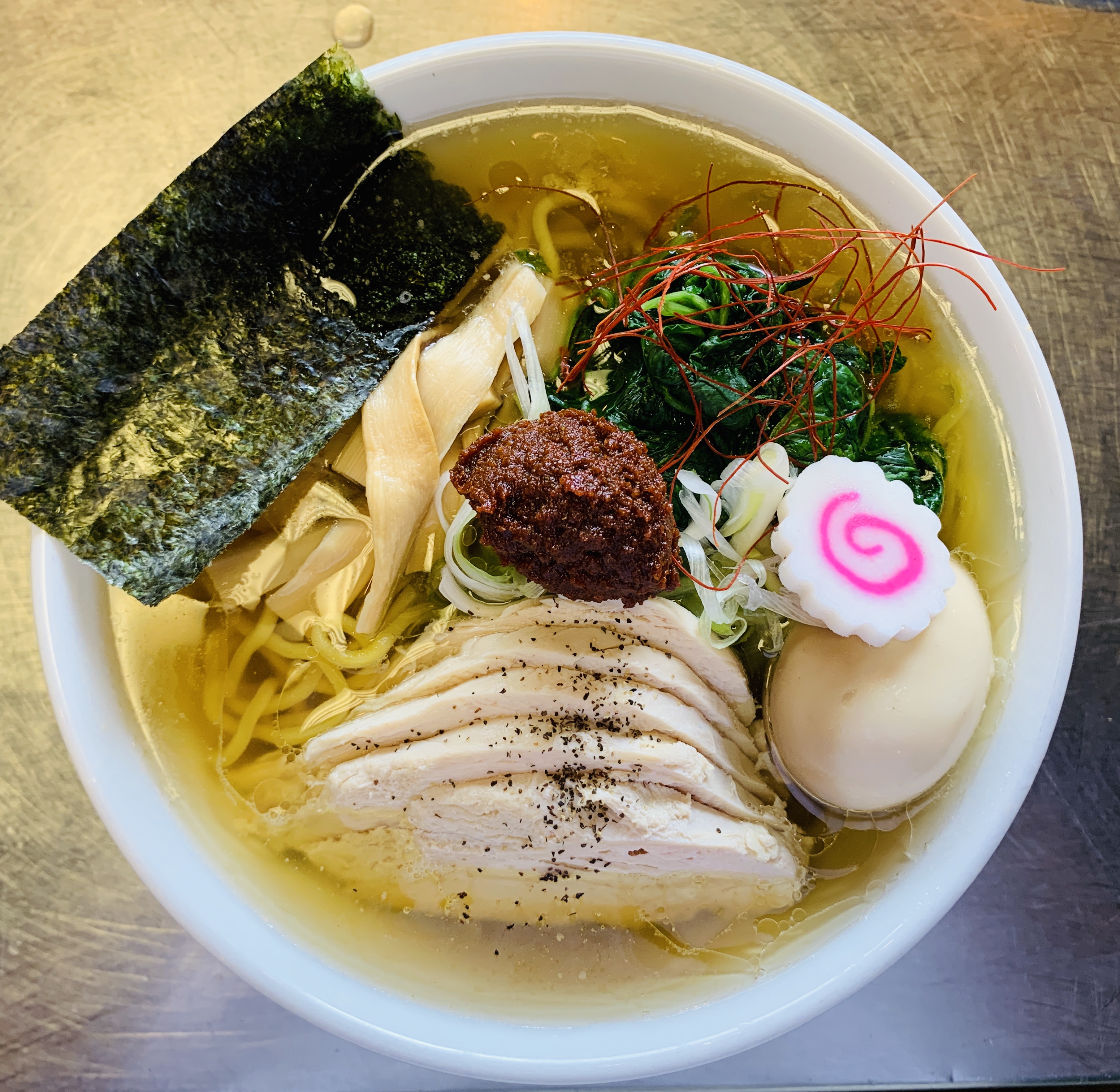 Order Spicy chicken Ramen with egg food online from Chicago Ramen store, Des Plaines on bringmethat.com