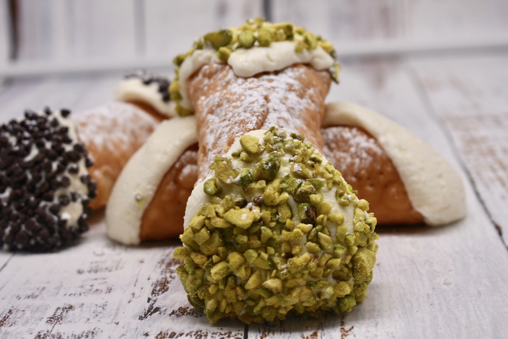 Order Pistachio Cannoli food online from Mike's Pastry store, Boston on bringmethat.com