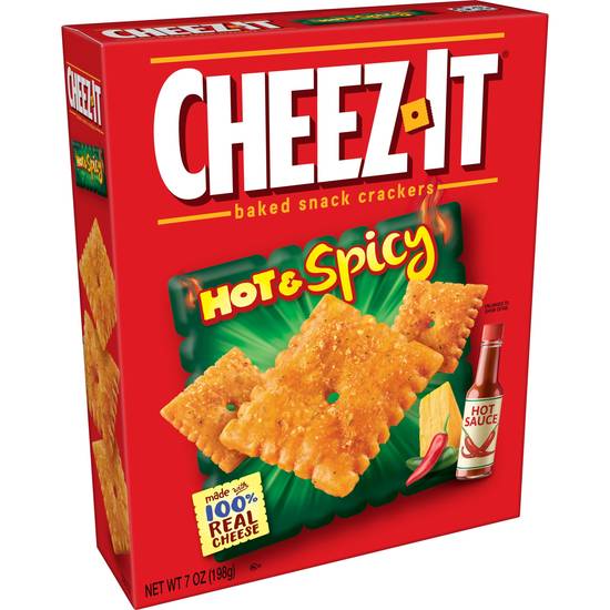 Order Cheez-It Baked Snack Cheese Crackers, Hot & Spicy, 7oz food online from Cvs store, MONTEZUMA on bringmethat.com