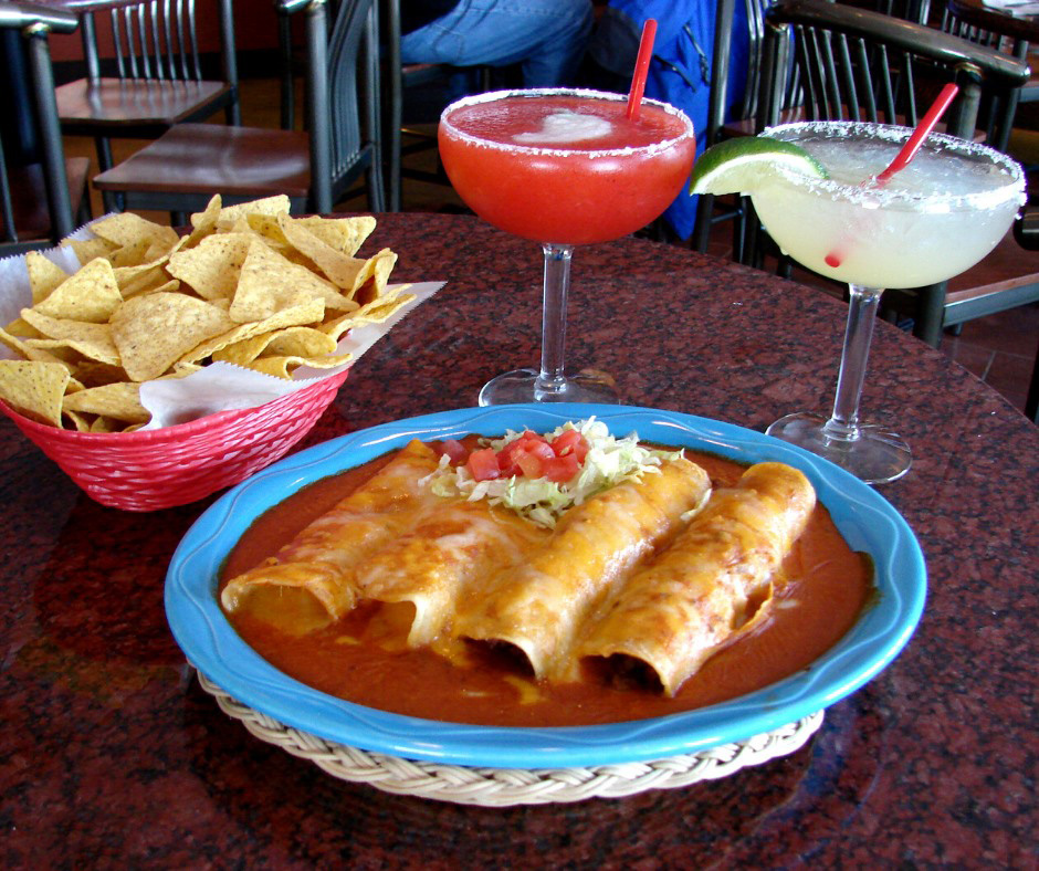 Order Enchilada Plate food online from Mexican Village store, Fargo on bringmethat.com