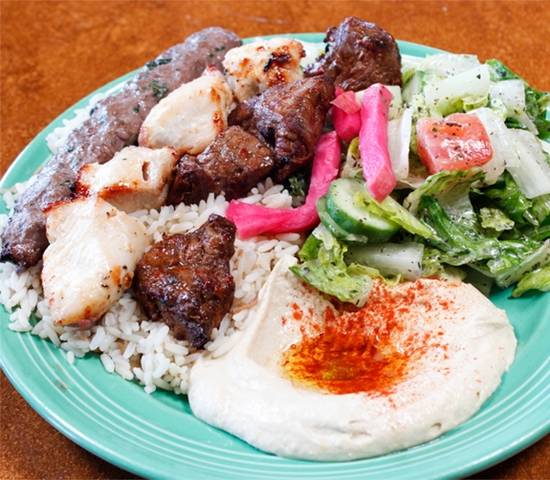 Order Combo Grill food online from Sunnin Lebanese Cafe store, Los Angeles on bringmethat.com